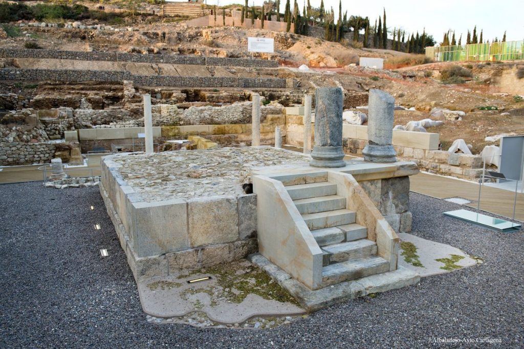 templo de isis del foro romano de cartagena