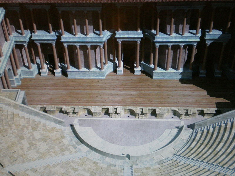 recreacion teatro romano de cartagena